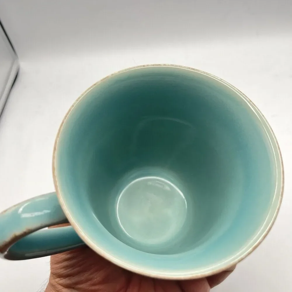 Pottery Barn Portugal Turquoise Mug Coffee Cup